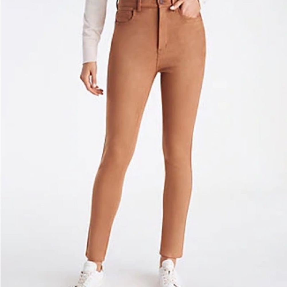 Ann Taylor Women's Caramel Faux Suede Pants
